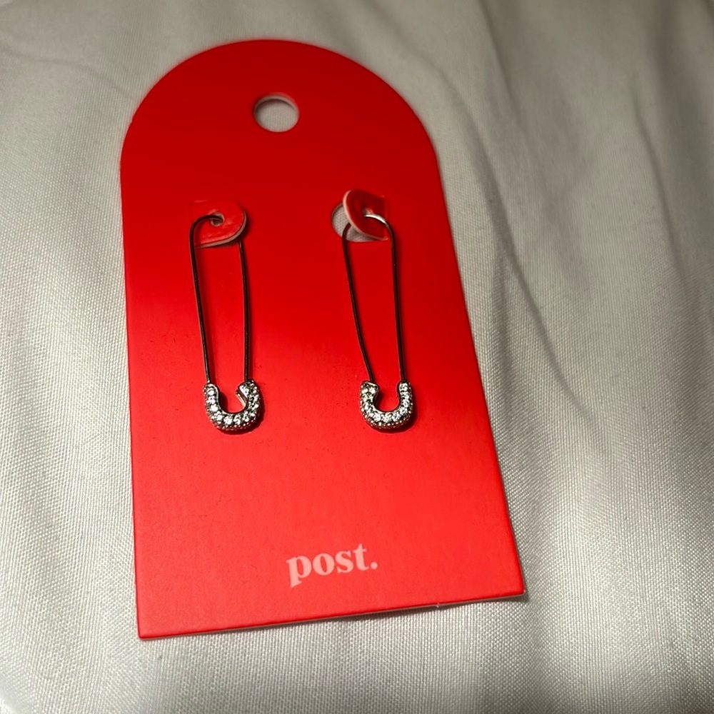 Y2K STERLING SILVER 18K Gold Plated safety pins